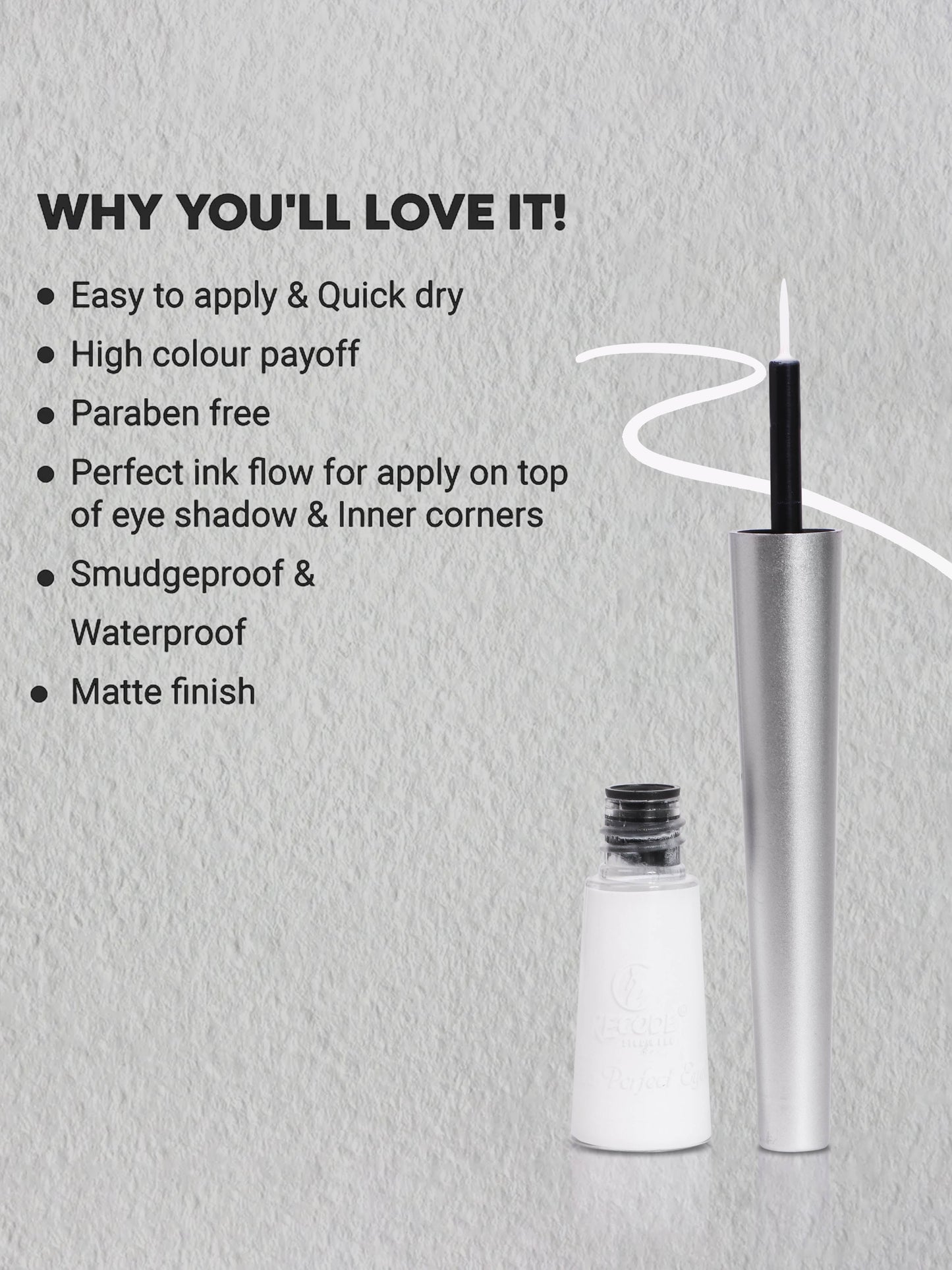 Recode White Eyeliner Liquid Matte Finish - 2.50 ML