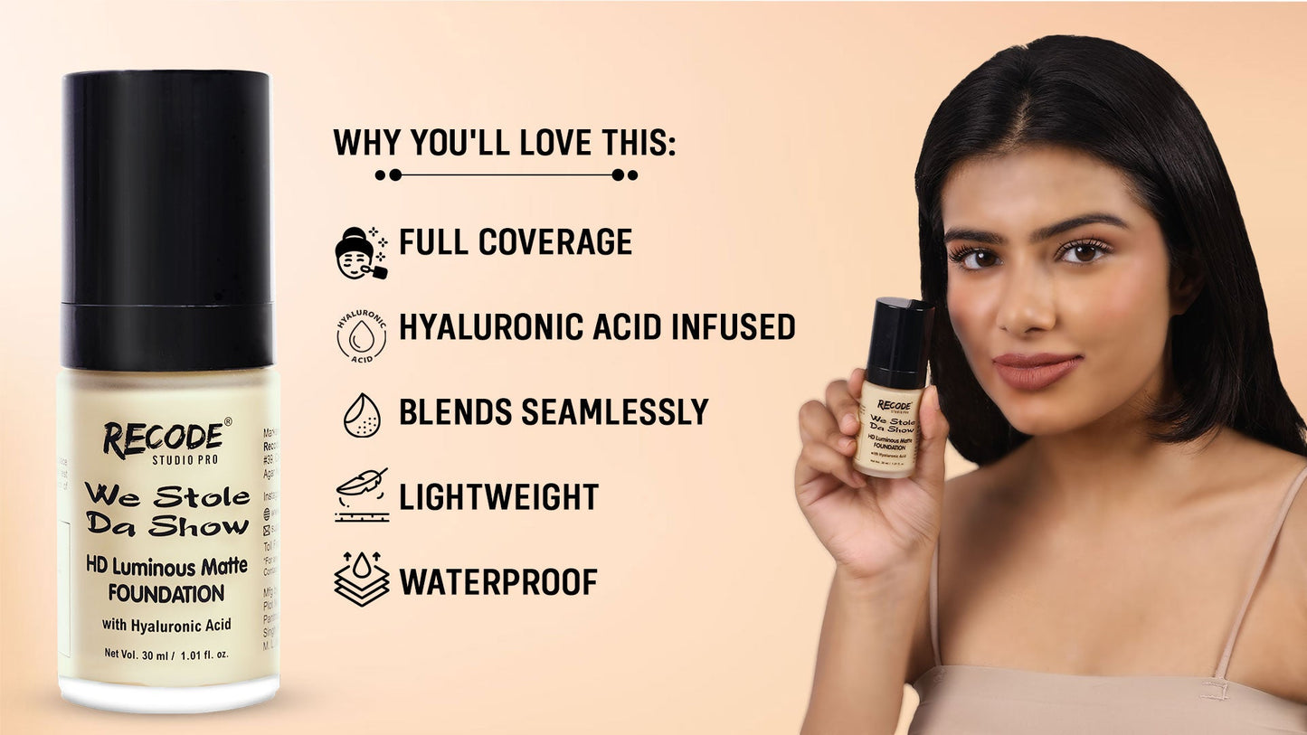01 HD Luminous Matte Foundation 30 ML 01 India