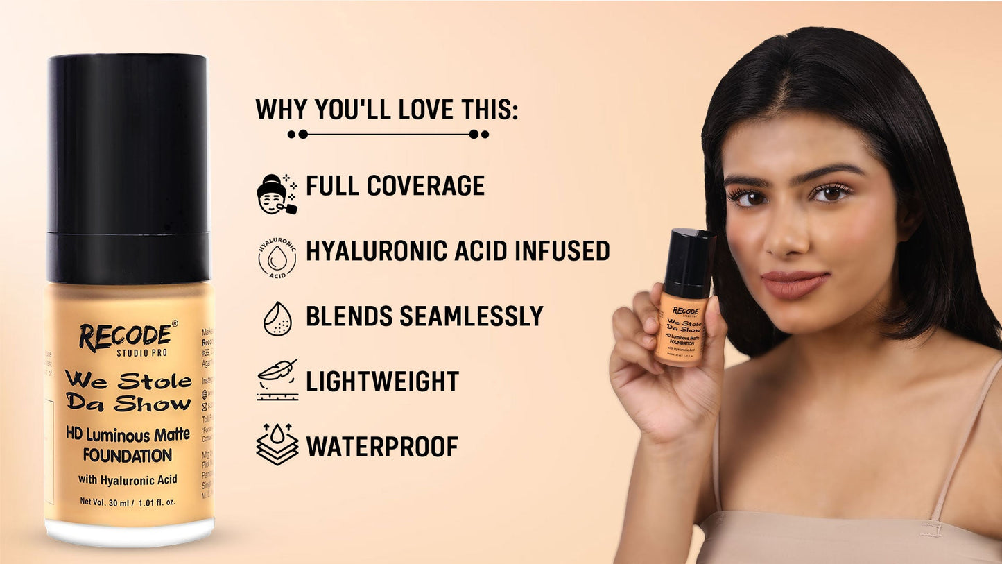04 HD Luminous Matte Foundation 30 ML 04 Hindustan