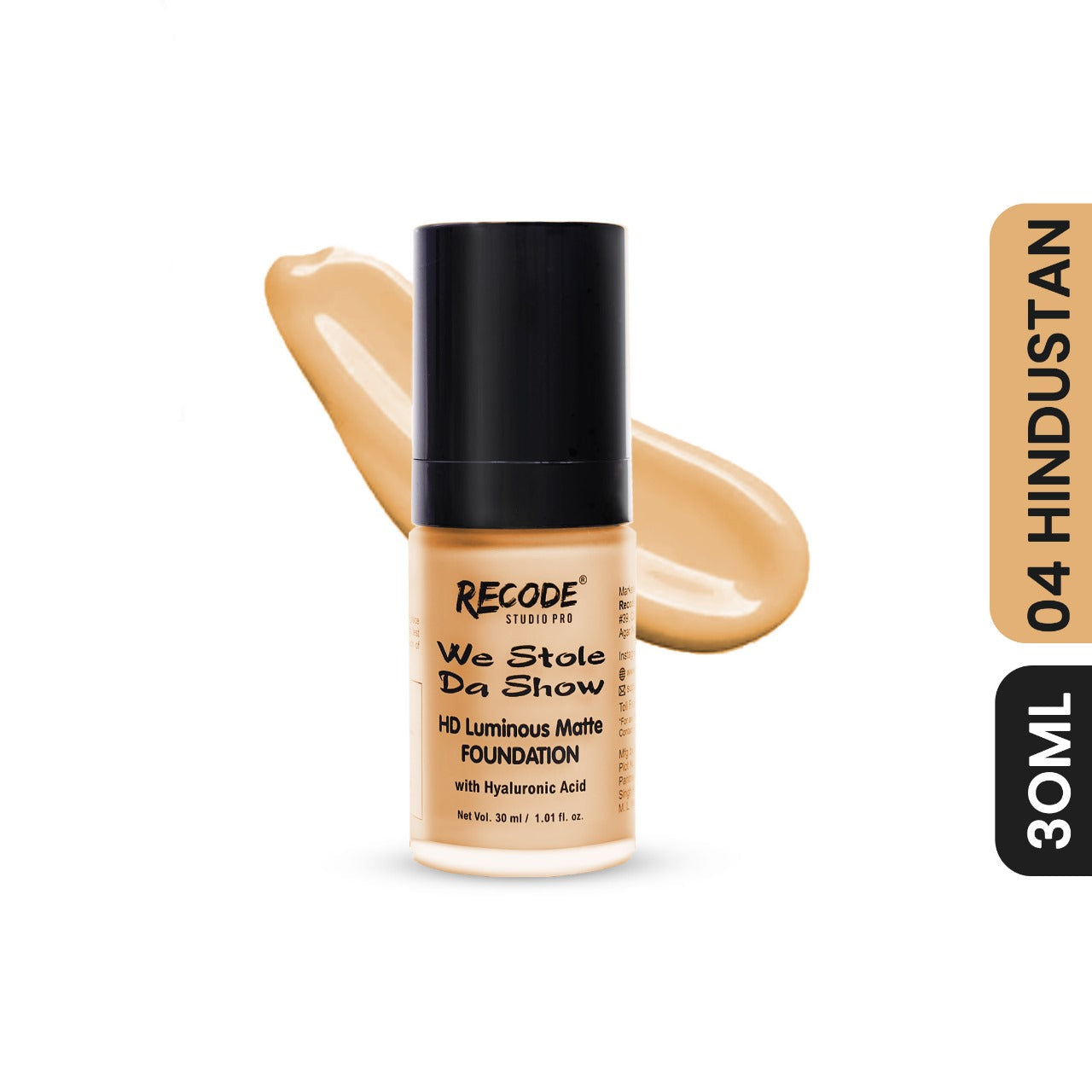 04 HD Luminous Matte Foundation 30 ML 04 Hindustan