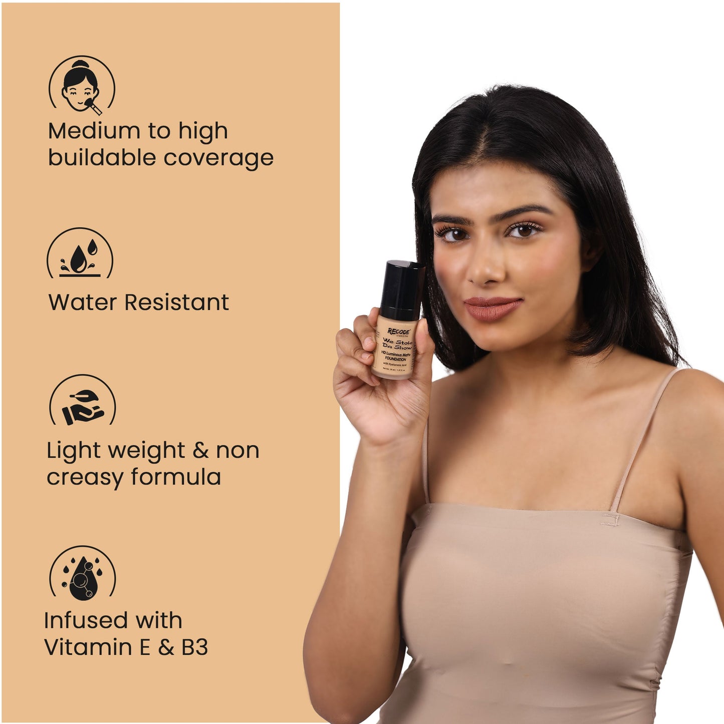 04 HD Luminous Matte Foundation 30 ML 04 Hindustan