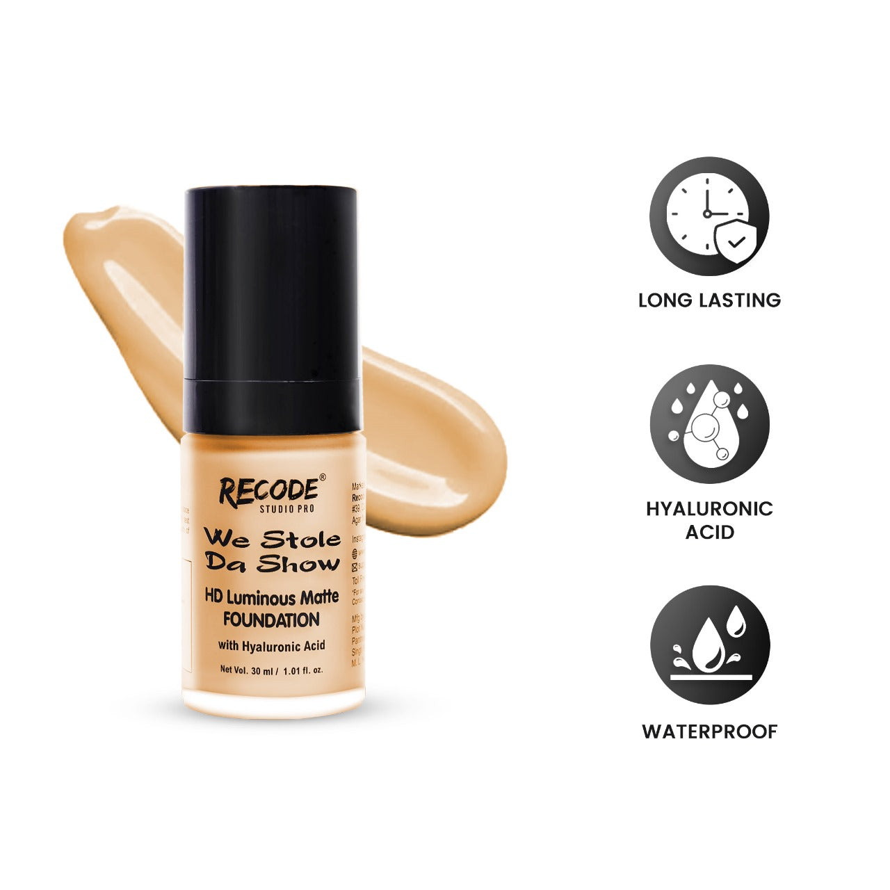 04 HD Luminous Matte Foundation 30 ML 04 Hindustan