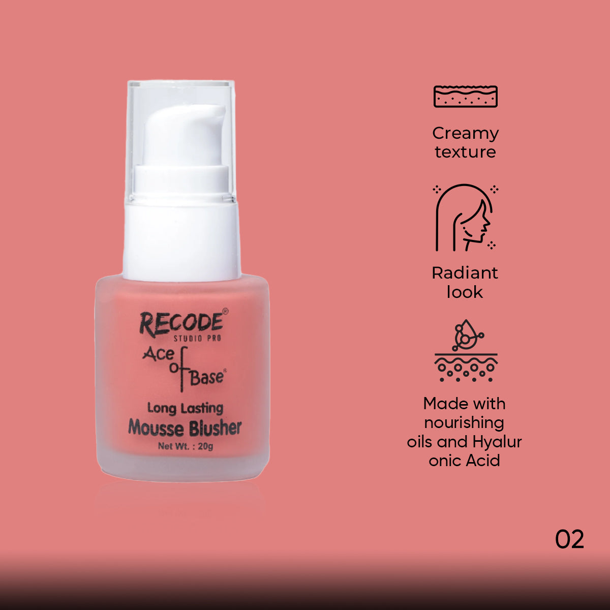 Recode Liquid Blusher 20 G - 02 One More Time