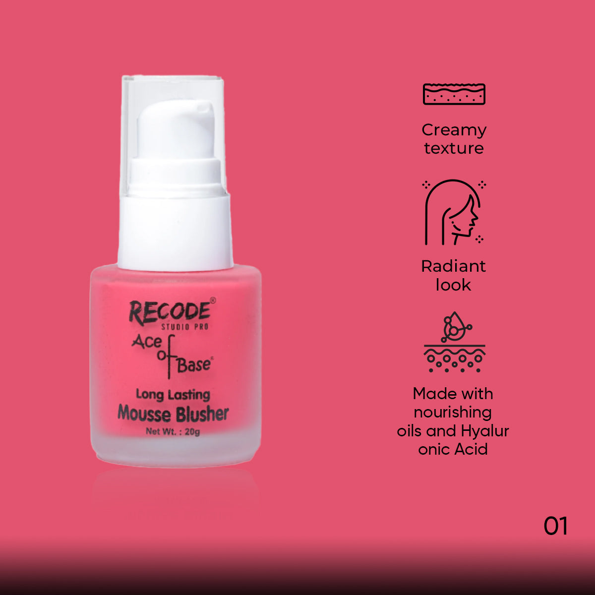 Recode Liquid Blusher 20 G - 01 Poker Face