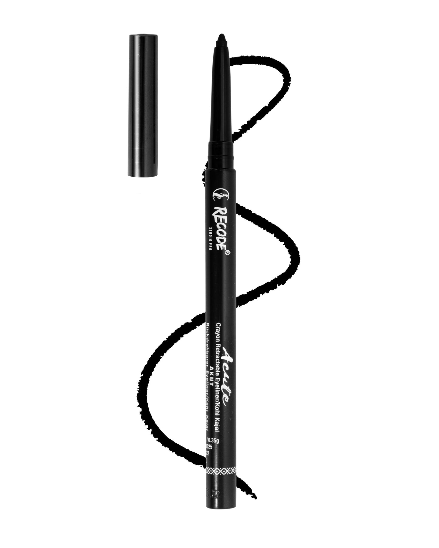 Recode Black Eyeliner Acute Kajal Pencil 0.35 G