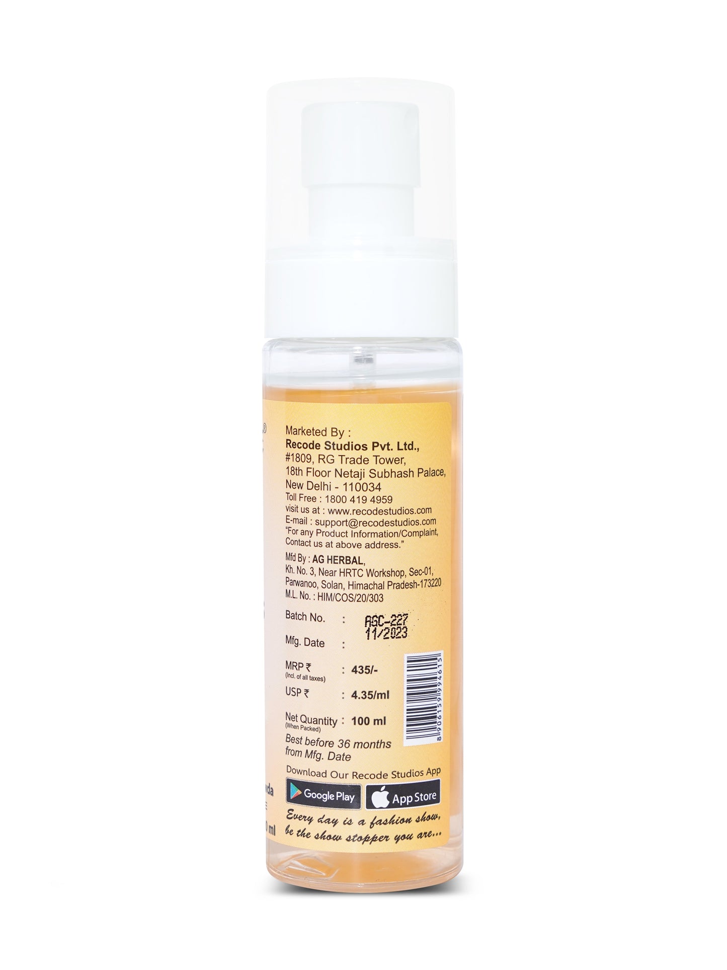 Recode Magic of Flowers Toning Mist-100 ML