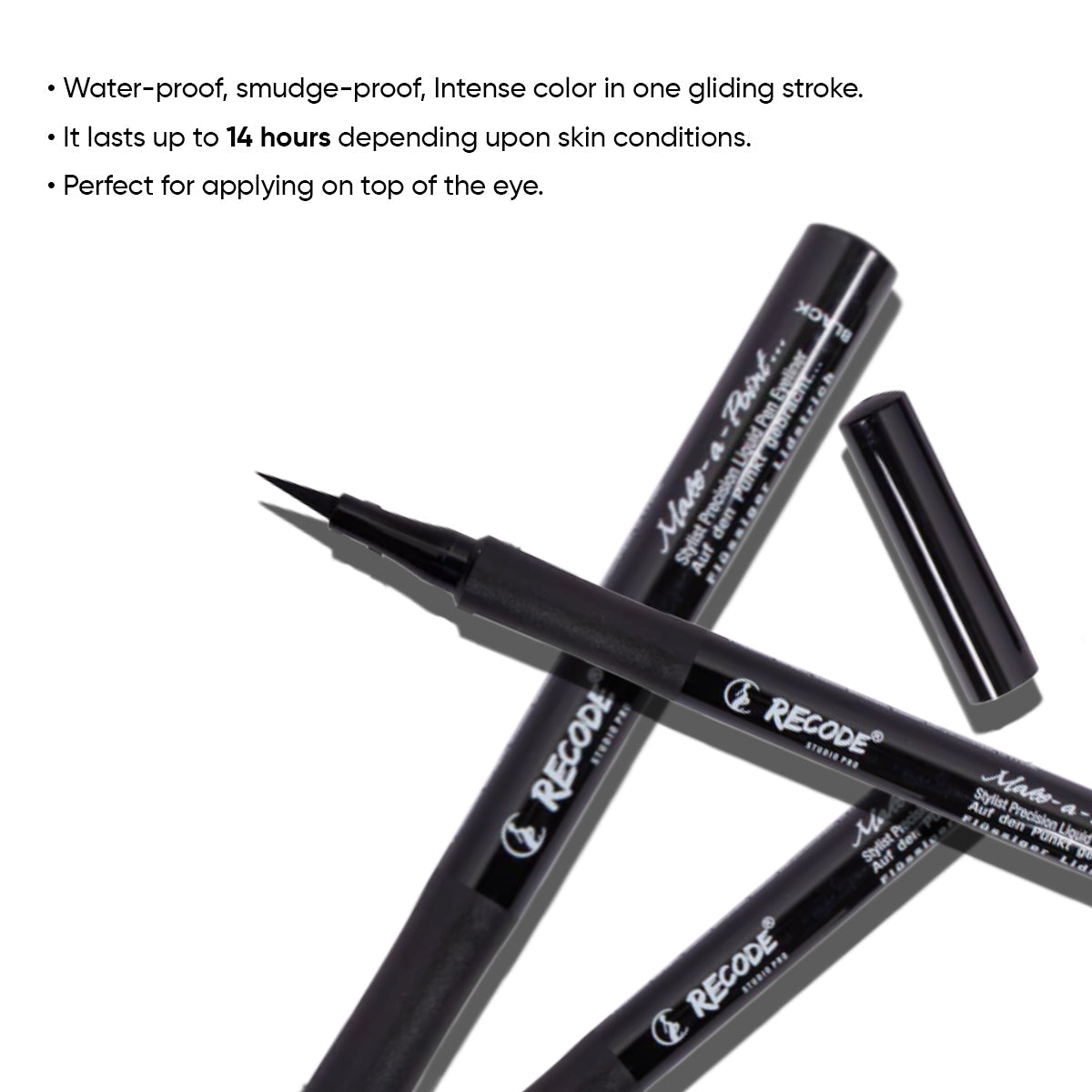 Recode Sketch Pen Eyeliner - Make A Point 1.20 ML Waterproof & Smudge Proof
