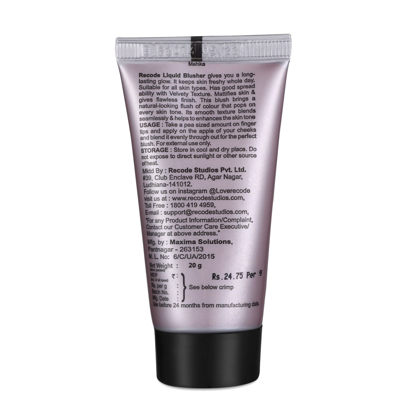 Recode Liquid Blusher Say It Right - 20 G