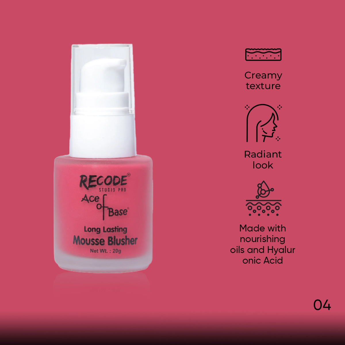 Recode Liquid Blusher 20 G - 04 Born to Shine