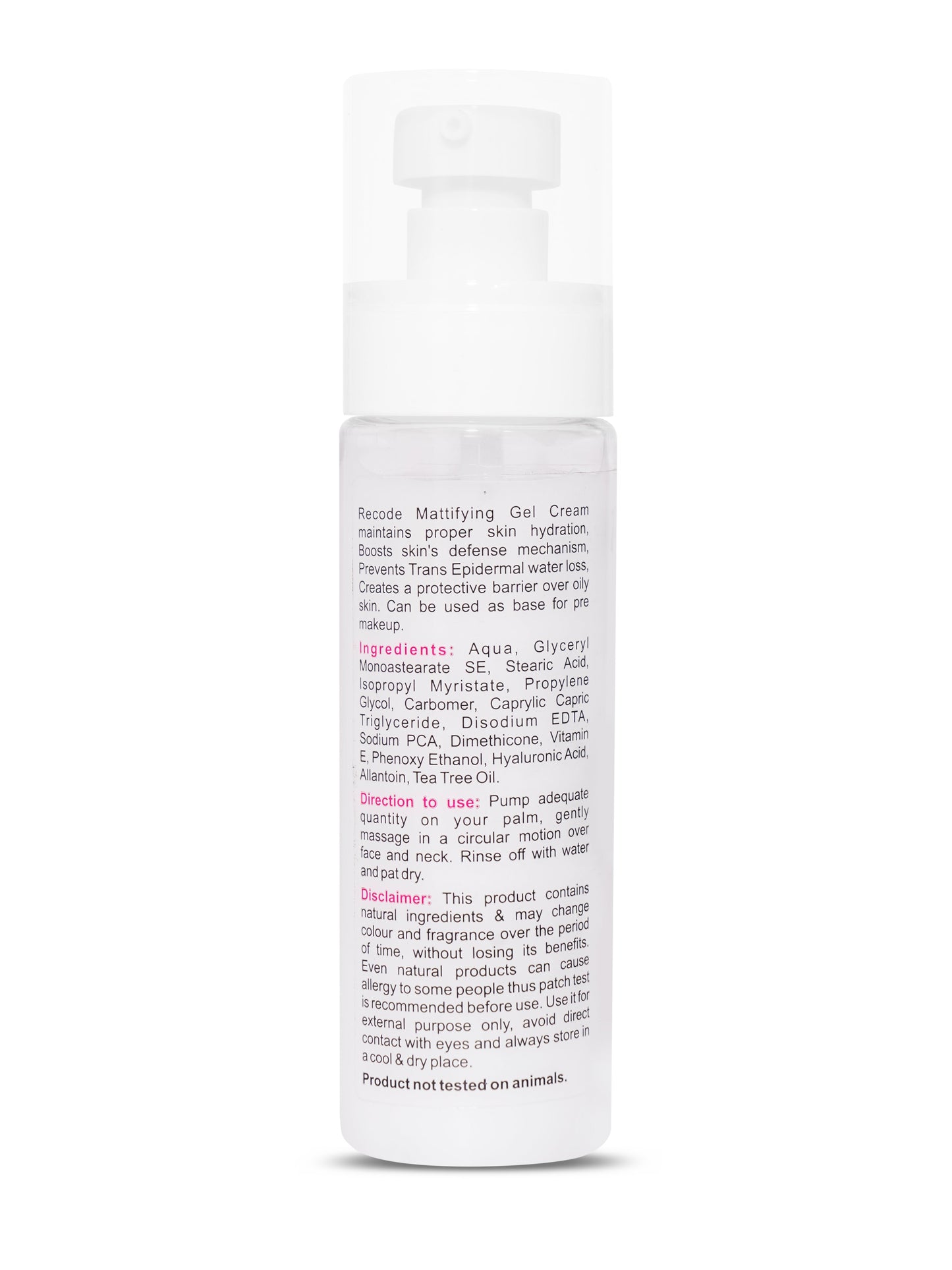 Recode Mattifying Gel - 100 ML